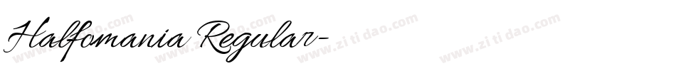 Halfomania Regular字体转换